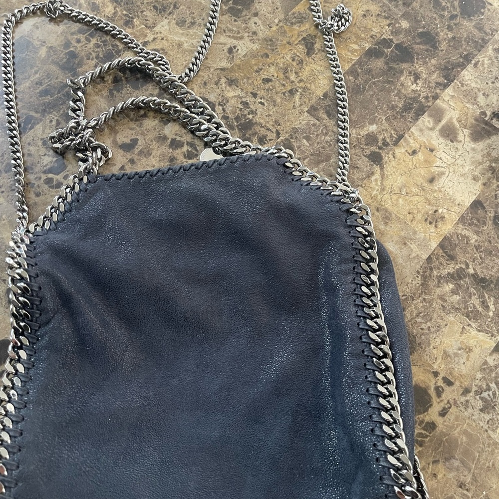 Mini navy blue  falabella bag